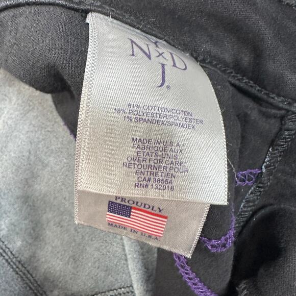 NYDJ Jeans Womens Size 8 Black Legging Straight Leg Mid Rise Slimming Stretch - Picture 4 of 9